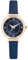 NUOVO Montres Femmes Montre Femme en Cuir Montre en Or Rose pour Femme Montre à Bracelet en Cuir Noir ou Blanc Montres à Quartz Analogiques élégantes pour Femmes (Bleu Royal)