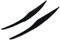 Szwaldaper Glasfasermatte, schwarze Grundierung, Scheinwerfer, Augenbrauen, Augenlider, Autoaufkleber, for Ford, for Fiesta MK7 2009–2012, Frontscheinwerfer-Augenbrauen Dekoratives Scheinwerferzubehör