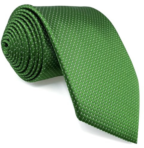 S&W SHLAX&WING Corbata Verde Liso para Hombre Boda Fiesta Promoción Regalo para Traje Extra Larga 160cm