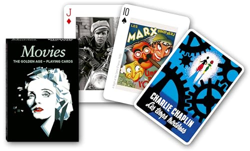 Piatnik Kartenspiel Movies - The Golden Age 54 Blatt, Warme und Leuchtende Farben