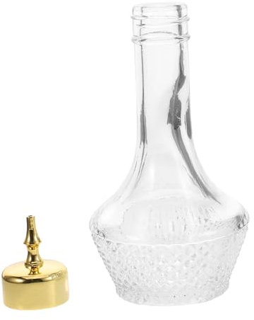 LIFKOME Whisky Dispenser Cocktail Bitters Bottle Bar Accessory Home Vintage Glass Liquor Bottle Random Color
