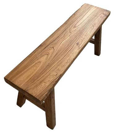 CMYCYDDPLY Sitzbank Holz, Gartenbank im Freien, Ärmelloses Design, Einfach zu Montieren, for Wohnzimmer, Haustür, Schlafzimmer(160cm)