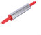 Smooth Rolling Pin for Baking and Dumpling Wrappers, Ergonomic Ice Crusher Kitchen Tool, Stainless Steel Design (Red)