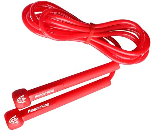 Keeperking Springseil für Professioneller Fitnesstraining für erwachsene und kinder fitness Rope für Abnehmen Sport, Boxen und Freizeit MMA
