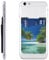 HEBSDFG Palm Trees and Clear Sea Printed Phone Card Holder Wallet, 3M Adhesive Stick on Phone Wallet Case for iPhone and Android