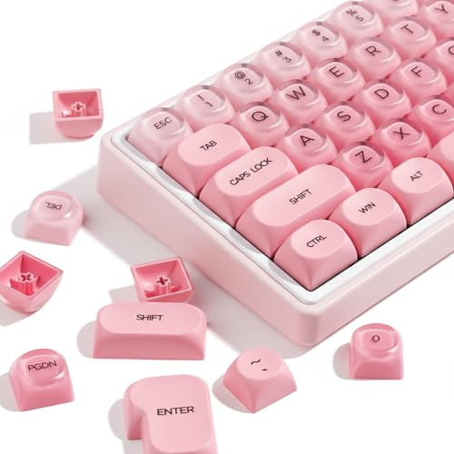 Hyekit PBT Tastenkappen Set in Pink für Cherry MX Mechanische Tastaturen