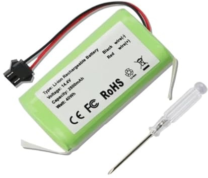 Batería De Iones De Litio De 14,4 V Y 2800 MAh, Compatible Con Aspiradoras Robot CECOTEC, Conga (modelos 1090, 1091, 1099, 1190, 1191, 05134, 1790 Y 1990).