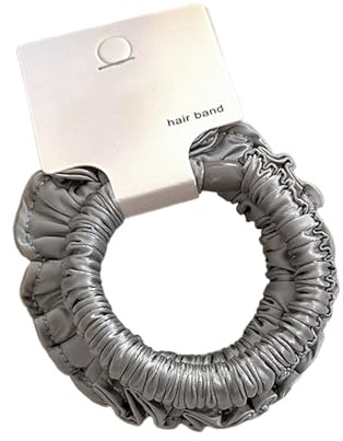 YIBOZI Elastische, plissierte Haarschnur, hohe Elastizität, knisterndes Haarband, weicher Stoff, modische Kopfbedeckung für Damen und Mädchen, für den täglichen und Partygebrauch