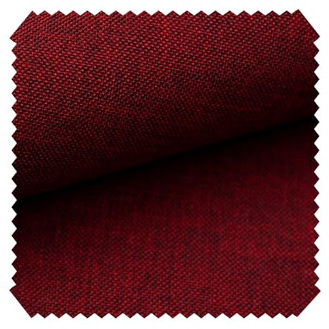novely® LUSO | Feiner Stoff Polsterstoff Bezugsstoff Möbelstoff | Meterware | 1 lfm (15 Bordeaux Rot)