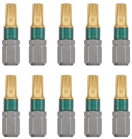 kwb Titan Bitsset – 10er Torx T 25 Bit-Set 25 mm, universel, Schraubendreher-set, 1/4 Zoll Außen.Sechskant