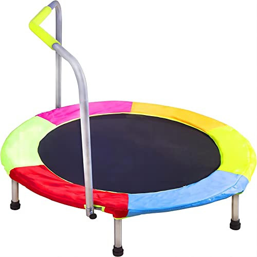 HLC 94 cm rund Trampolin faltbar Kinder Trampolin Training Minitrampolin mit Griff