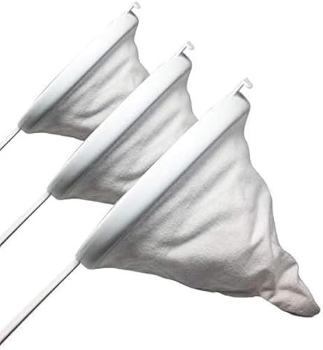 MGE - Set de 3 Passoires en Tissu - Tamis de Filtre Alimentaire - Tamis à Jus,Filtres à Mailles Fines,Filtre à Vin,Pour filtrer les huiles,Café,Vin,Jus,Lait de Soja - Ø 16, 18 et 20 cm