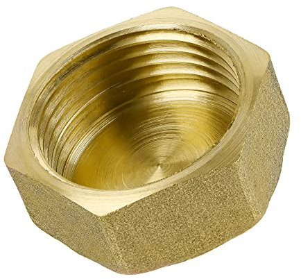 HYDROBIL Plumbing Fittings Water Pipe, BSP Fittings, 1 Female Plug Stop End Cap, Plumbing Joints and Connections, Brass 10 Bar, Max. Temp. 95°C, BSP Connector