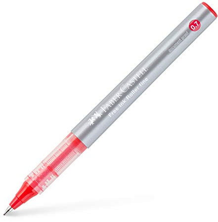 Faber-Castell 348121 - Free Ink Roller 0.7 Rot 12er Pack