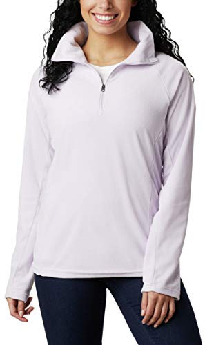 Columbia Glacial 4 1/2 Zip, Felpa In Pile Donna, Pale Lilac, XS