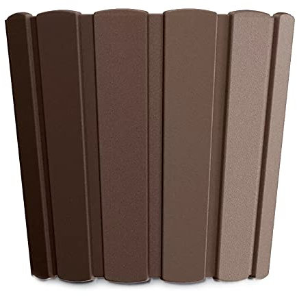 Maceta BOARDEE BASIC 7L., dimensiones (mm) 239x239x215, color Marrón