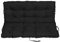 SuperKissen24. Sitzkissen Bankkissen Bankauflage für Gartenbank - 180x50 cm und Rückenlehne 180x60 cm - Outdoor und Indoor - schwarz