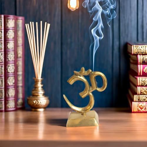 Messing-Statue aus Metall, Hindu, religiöses Symbol mit Idol, goldfarben, für Auto, Armaturenbrett, Mandir, Pooja, Murti, Tempel, Puja, Heimdekoration, Büro, Schaustück