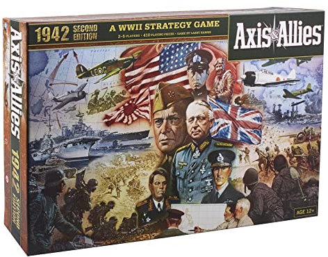 Hasbro Avalon Hill Axis & Allies 1942 Second Edition World War II (englische Ausgabe), Strategiespiel, ab 12 Jahren, 2–5 Spieler, F3151, Multi