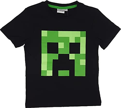 Minecraft Jungen T-Shirt I Tshirt Kinder I Jungen Tshirt I Geschenke I 100% Baumwolle I T-Shirt Jungen I Creep I Mincraft T Shirt Jungen I Kinder Kleidung I Minec I Kinder Tshirt