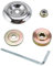 5-teiliges Ersatz-Metall-Getriebeblattmutter-Befestigungsset mit Innensechskantschrauben für Trimmer, Freischneider, Universal-M10-Muttern-Befestigungs-Set, Zubehör, für Rasenmäher, Freischneider