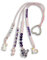 Majas Perlen Rechenkette echte Edelsteine Mädchen mit Name Katze Rosenquarz Amethyst - Geschenk 1. Schultag Einschulung - Zählschnur ABC Lernmittel Homeschooling - Handmade Personalisierbar