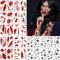 Halloween Tattoo Set - 20 Blatt Narben Wunden und 10 Blatt Spinne Temporäres Tattoo, Realistisches Motive Schaurig Blutige Zombie Vampir für Cosplay Party Dekoration, Kinder Erwachsener Makeup