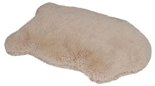 D&D Home, Kissen für Hunde, Holly S, 90 x 60 x 10 cm, weiß, Fellimitat, hochwertig, Memory-Schaum, ergonomisches Design, modernes und Zeitloses Design, waschbarer Bezug