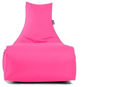 BubisBag Gaming Sitzsack zum Zocken mit & Taschen, Lounge Kissen, Game Sessel für Kinder und Erwachsene, Beanbag Indoor und Outdoor - Magic Gambler (Pink)