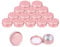 YDHfdc Aluminium Empty Jars 15 Pieces 10ml Empty Cosmetics Container Pots with Screw Lids Empty Round Aluminium Tins for Lip Balm, Lotion, Cream, Masks, Mini Candles, Cosmetics