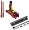 PETEX Rangierwagenheber, 2 T, hydraulisch + Drehmomentschlüssel 40-210 Nm, inkl. 3 Stecknüsse 17/19/21 mm, 1 Verlängerung - Set