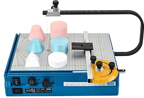JODAIS Cuchillo Caliente de Mesa eléctrico Herramienta de Corte de Espuma de poliestireno Cortador de Espuma de Alambre Caliente Mesa de Corte en Caliente con Pedal de Control para Cortar, Formar