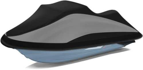 Tokept Funda para moto acuática remolque, 600D, resistente al agua, cubierta PWC con rejillas de ventilación reflectantes, se adapta a Seadoo, Yamaha, GTX, Kawasaki, Honda, Polaris de 3 plazas de 136