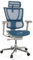 hjh OFFICE Bürostuhl ergonomisch ERGOHUMAN Slim G GEN2 Originales Design, 24h Einsatz, Drehstuhl mit Flexibler Lordosenstütze, Netz Blau