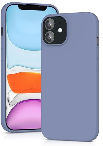 YATWIN Silicone Case for iPhone 11, Soft-Touch, Shockproof, DustProof, Antiskid Full Body Armour Phone Cover for Apple iPhone 11 - Lavender Grey