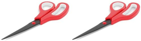 Kintex Taping Schere Basic, antihaftbeschichtet für Kinesiologie Tape, Schwarz/Rot (Packung mit 2)