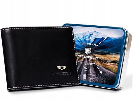 Need Sleep Klassische Herrenbrieftasche aus Leder mit Münzfach mit Druckknopfverschluss und RFID-System. Klassische Geldbörse für Herren und Jugendliche (Schwarz)