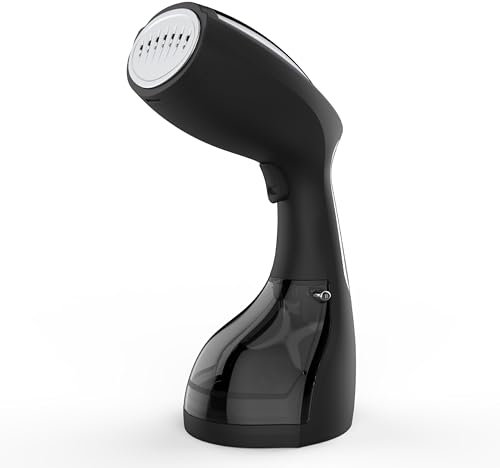 STEAMONE - Defroisseur Vapeur Portatif 1400W 24g/min - Steamer de Voyage, Autonomie 11min (260ml) - Prêt en 30s - Cable 2m - Intuitif et Performant - Tout Tissu EUTAC140B