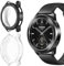 KUSINHOKA 2 Pack Funda para Xiaomi Watch S3 con Protector de Pantalla, Ultra Delgado [Anti-Choque] Flexible TPU Carcasa, [Anti-Arañazos] Protección Completa Protectora Funda, Negro + Transparente