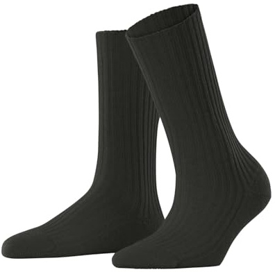 FALKE Damen Cosy Wool Boot Socken atmungsaktive klimaregulierende geruchshemmende nachhaltige Wolle Kaschmir verstärkt flache Naht für druckfreie Fußspitze Business Alltag 1 Paar