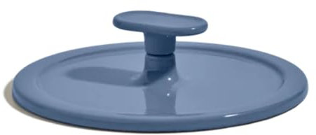 Our Place Grill Press - Cast Iron Add-On for Perfect Searing, Crispy Cooking | Heat-Resistant, Easy-Clean | Compatible with Cast Iron Always Pan | Blue Salt