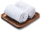 Bandeja decorativa de madera de acacia, cuadrada, 23 x 23 cm, bandeja de madera decorativa, bandeja de madera decorativa, bandeja de madera, bandeja de servir pequeña