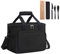 Bolsa Termica Porta Alimentos 10L con Set de Cubiertos y Dos Asas de Mano (Negro Oxford)