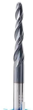 1 stück Fräser Wolfram Vollhartmetall Cnc Taper Ball Nose Schaftfräser for Holz Metall Router Bits Ball Nose Tapered Schaftfräser(R0.25X20.5XD4X50L)