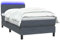 vidaXL Boxspringbett mit Matratze Dunkelgrau 80x220 cm Samt, Bett, Bettrahmen, Einzelbett, Schlafzimmermöbel, Lattenrost, Samtbett, Polsterbett