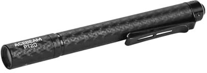 ACEBEAM PT20 2 AAA EDC Torch Rechargeable, 500 High Lumens Pen Torch with Clip, Compact Pocket Mini LED Torch, Super Bright Small Pen Light for Emergency, Camping, Home, Work(Black)