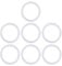 ZHENGCI Thermos Cup Seal Pack of 7 Sealing Rings Set Silicone Seal for Travel Mug 0.36 Litre Travel Mug 0.5 Litre