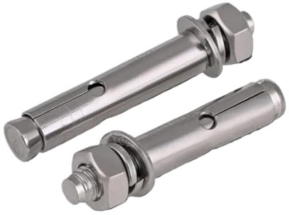 Spreizschrauben Bolzen Betonschrauben, Eingebaute Expansionsschrauben mit Sechskantkopf, interne Expansionsbetonankerbolzen, Edelstahl 316(M8x60(1pcs))