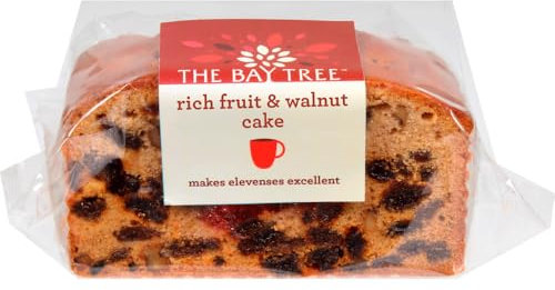The Bay Tree Rich Fruit & Walnut Cake – 310g | Moist British Fruit Cake with Crunchy Walnuts | Handmade in the UK | Great for Gifting, Tea Time & Hampers
