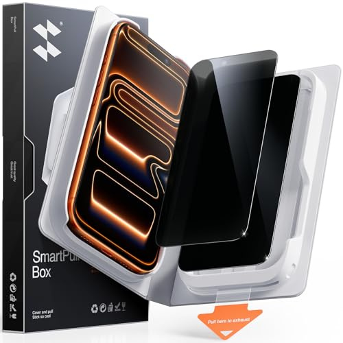 SMARTDEVIL 2 Pack MyView Privacy for iPhone 17 Pro Max Screen Protector | 28° Anti-Spy, 9H Tempered Glass, Bubble-Free Easy Install, Anti-Shatter, Face ID & Case Compatible, with SmartPull Box